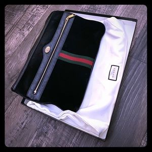 Gucci Clutch Black Suede